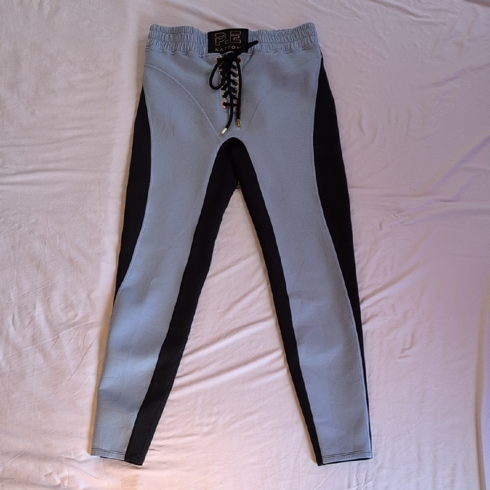 P.E Nation Women's Black and Light Blue Leggings